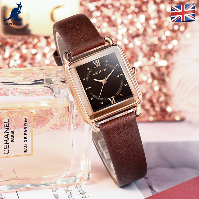 英国品牌坎戈尔袋鼠kangol全自动石英表女士手表学生防水-k620