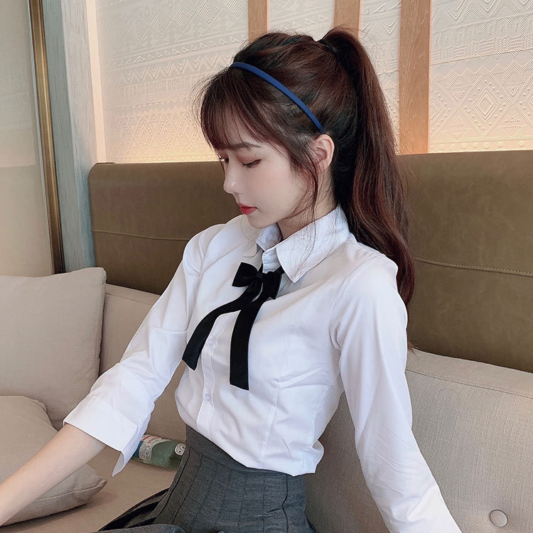 jk领花韩版领结领绳女领花学院风日系飘带免打蝴蝶结黑领花水手服