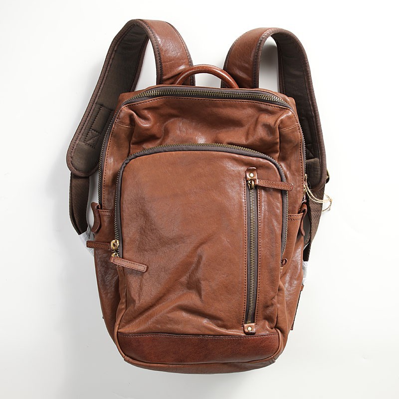 意大利真皮双肩包