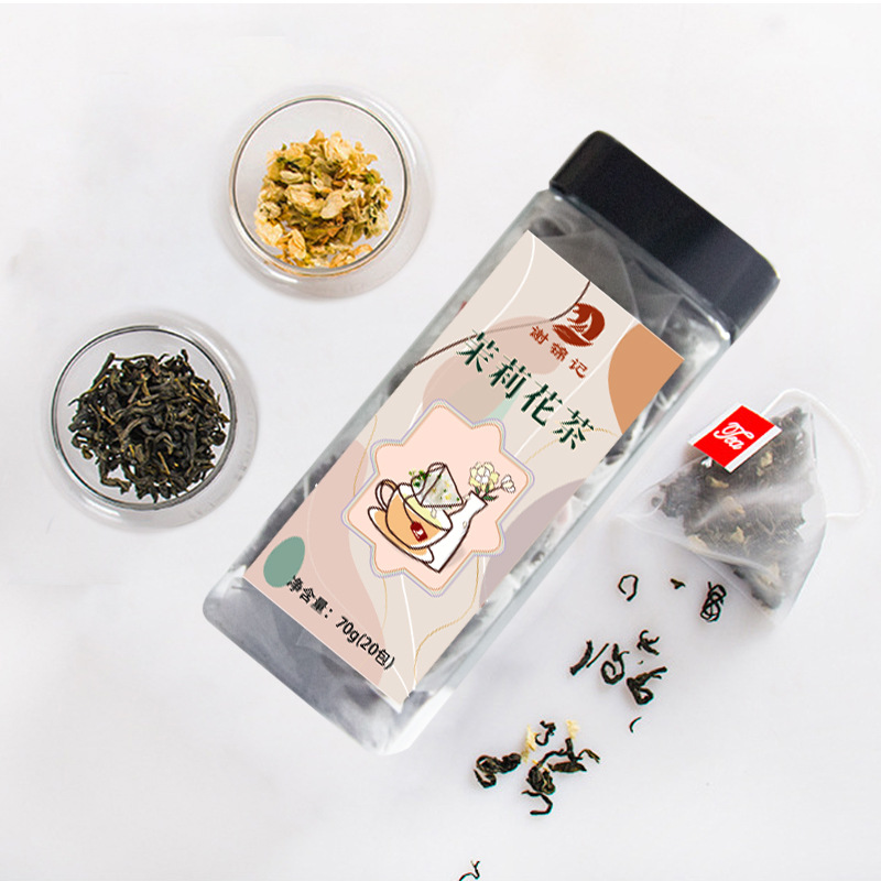 茉莉花茶茶包清香型高山绿茶三角包袋泡茶包茉莉绿茶70g