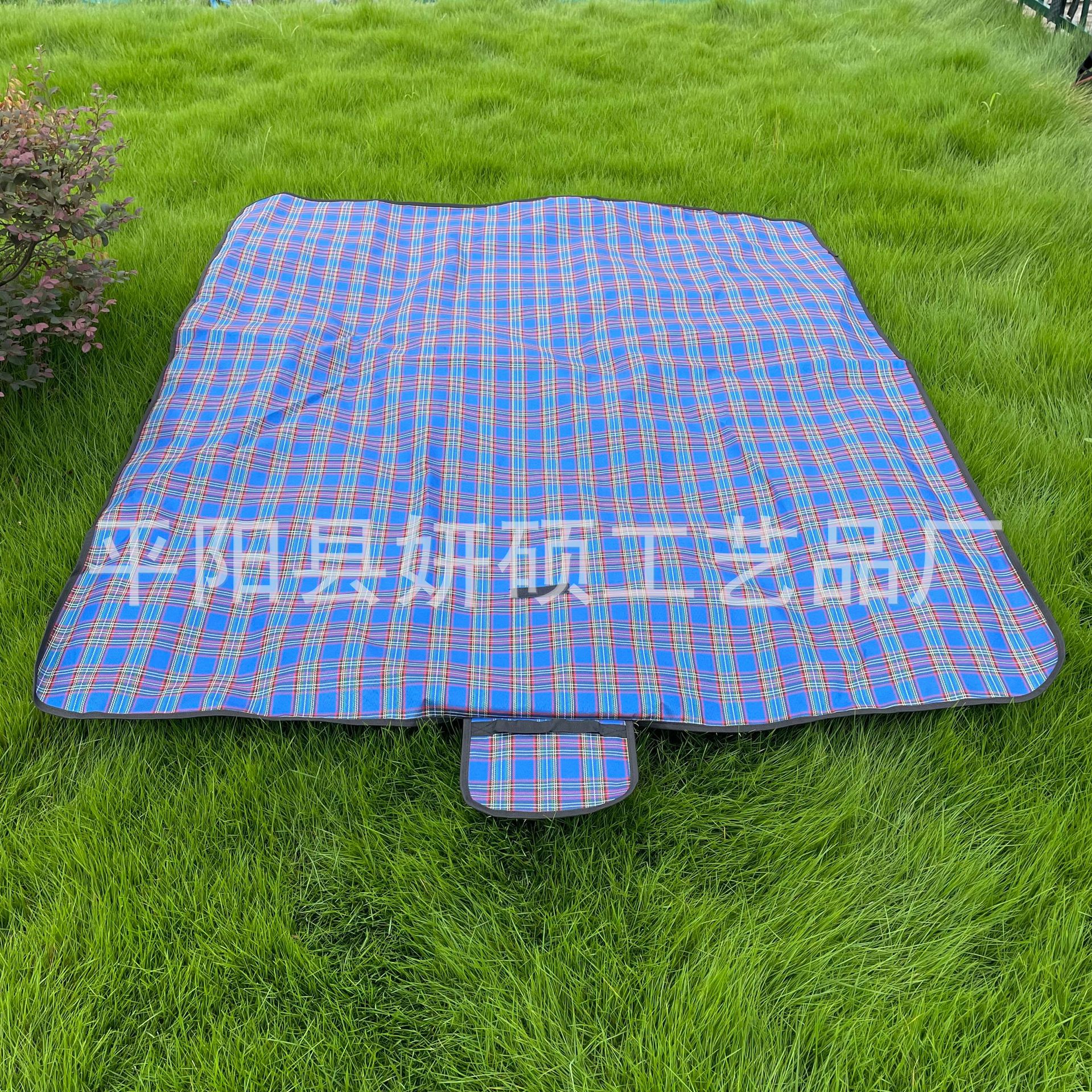格子布野餐垫600d牛津布草地垫野炊垫子野营野餐布户外便携防水布
