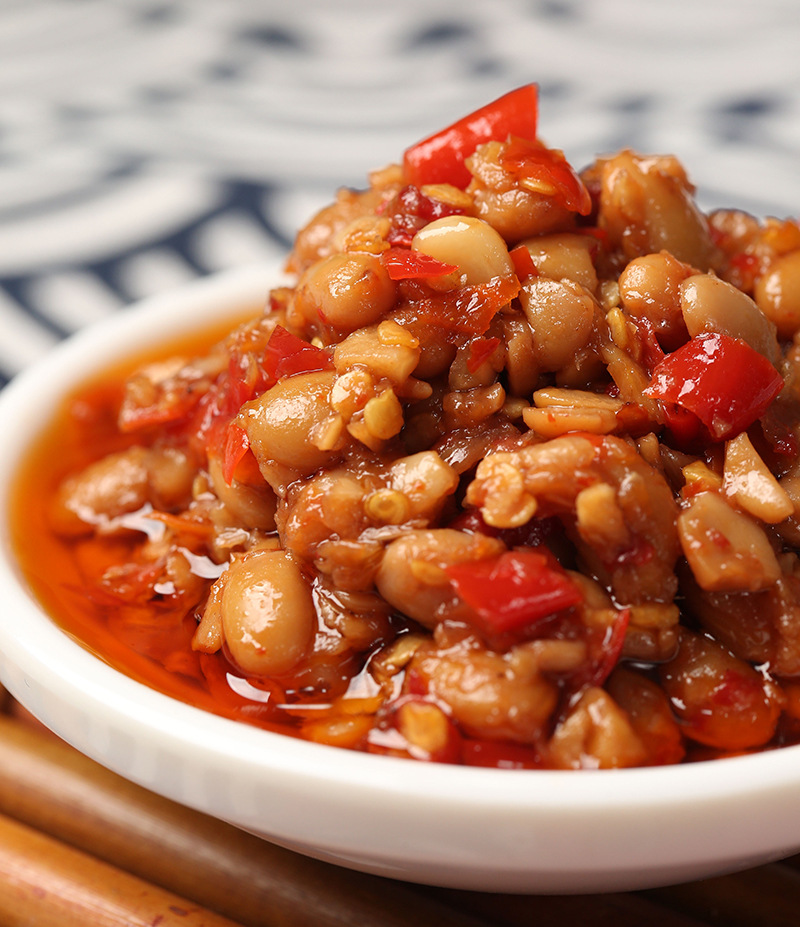 湖南特产下饭菜 香辣腊八豆 瓶装农家自制手工酱豆子豆瓣黄豆酱