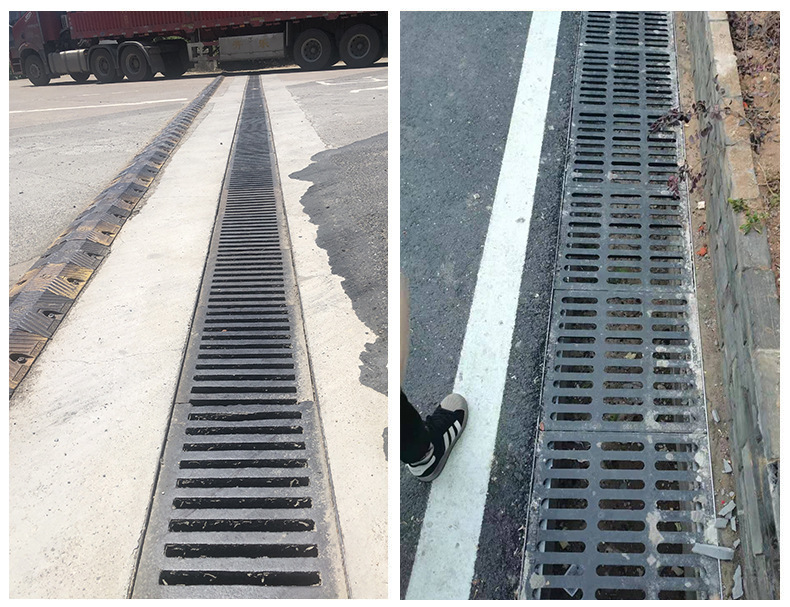 球墨铸铁排水沟盖板厨房下水道盖板雨水篦子地沟铸铁沟盖板