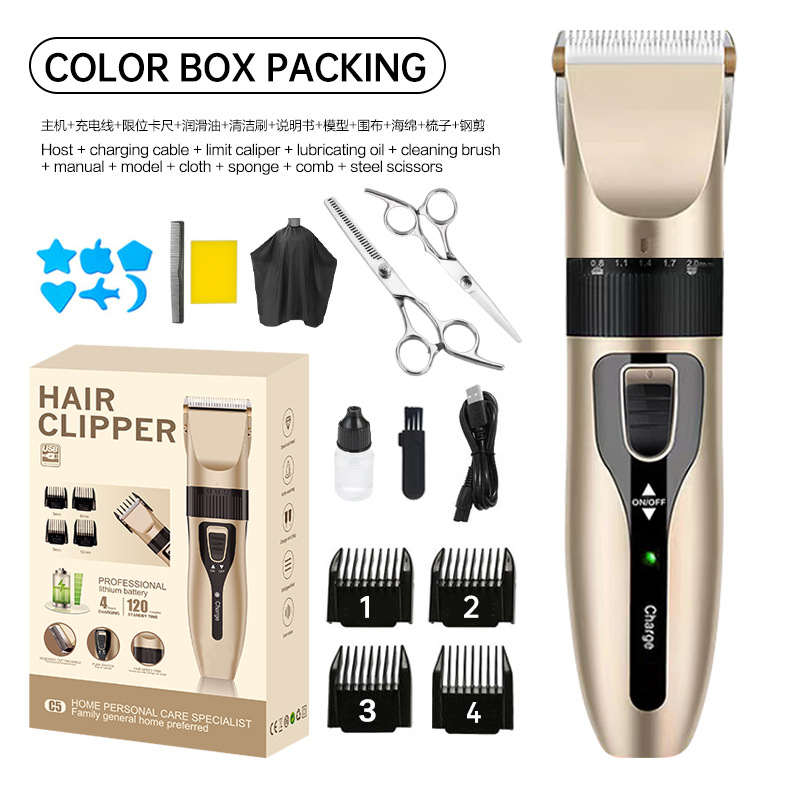 Professional Electric Hair Clipper Wholesale Shaving Head Hair Dressing Tool for Hair Salon Electrical Hair Cutter Engraving Oil Head Electric Clipper