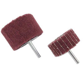 迷你刷尼龙磨头抛光拉丝头带柄纤维磨头拉丝磨头打磨机配件