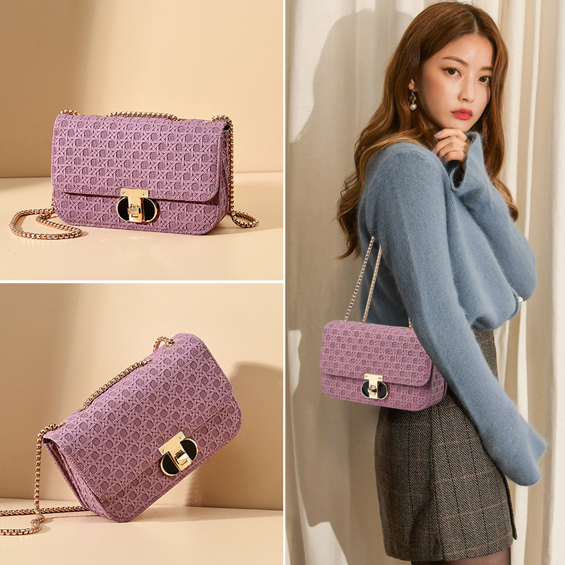 Products in Stock New All-Match Women Messenger Bag Bag Classic Style Applicable Chain Bag Women's Shoulder Small Square Bag Chain Bag