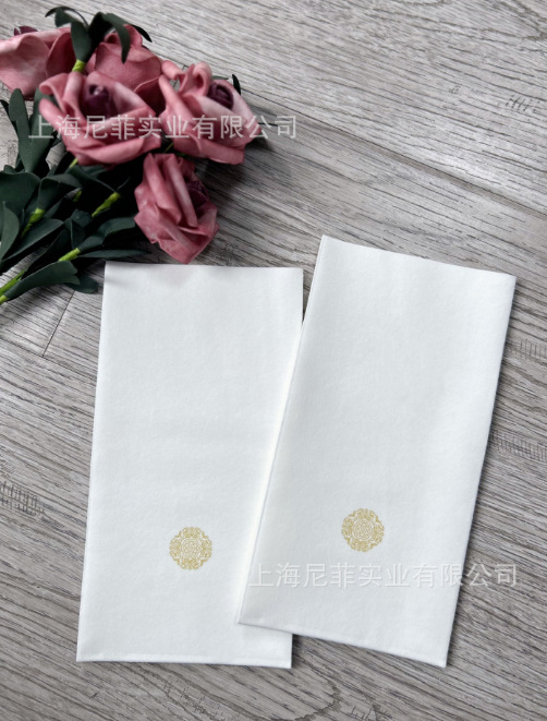 white dust-free paper wholesale advertising tissue pattern take-out hamburger milk tea shop square tissue