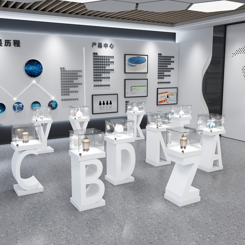 珠宝柜玻璃柜子饰品柜个性展台展示台艺术新创意展览展示柜烤漆