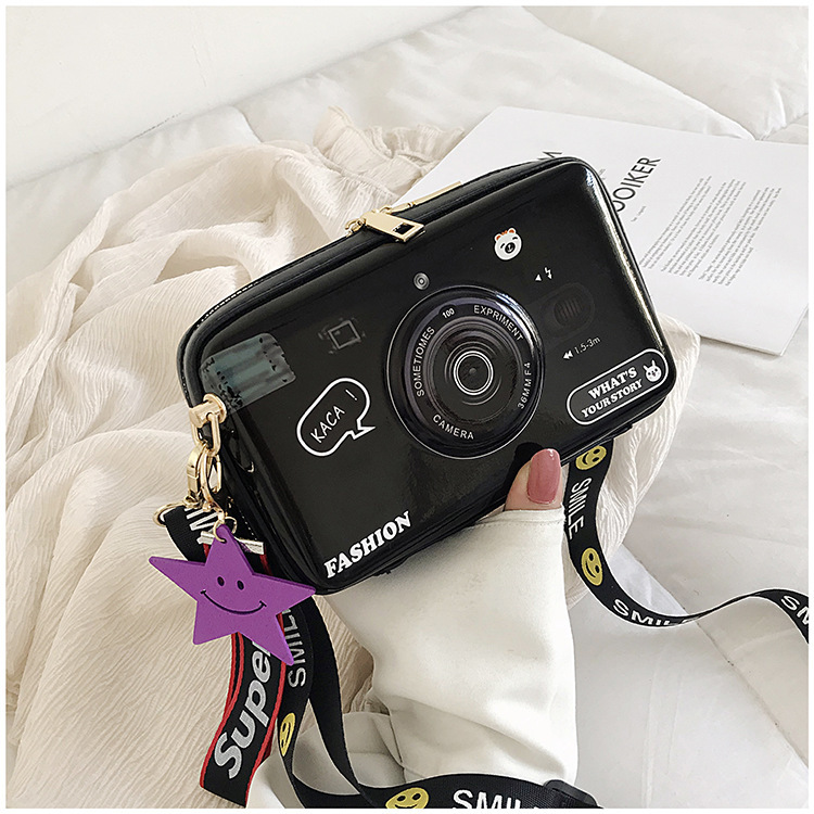 Camera Bag Female 2023 Cross-Border New Arrival Box Bag Korean Style Cute Girl Funny One Shoulder Crossbody Bag Wholesale