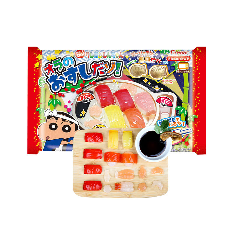 嘉娜宝小玲伶玩具日本食玩蜡笔小新生鱼片套餐寿司迷你曰本时完