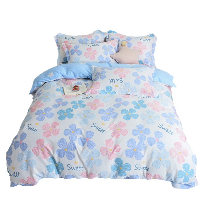 100% Pure Cotton All Cotton Student Dormitory Three-Piece Set Quilt Cover Single Product Company Group Purchase Gift Bedding Four-Piece Set