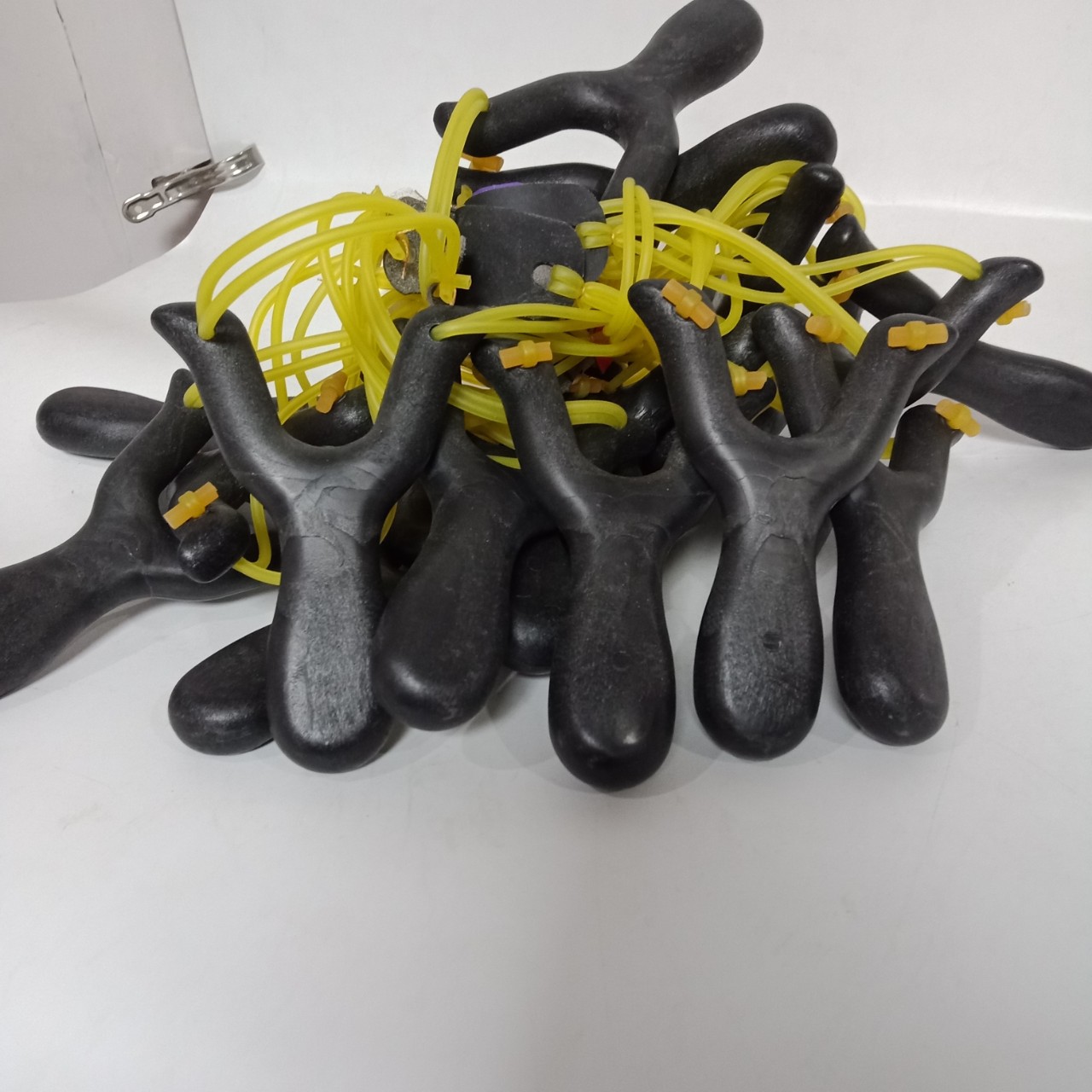 小型反曲弹弓 便捷式加厚塑柄弹弓童趣户外娱乐弹弓两元店货源