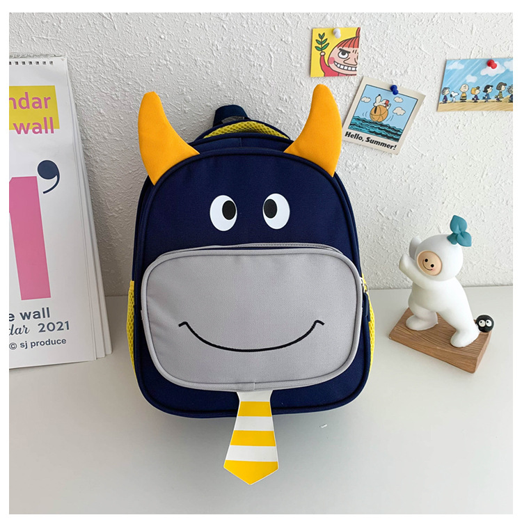 Boys and Girls Baby's Backpack Kindergarten Cute Calf Children Cute Pet Backpack Children Cartoon Double Schoolbag Wholesale