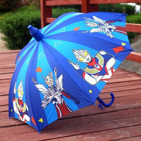 Digital Printing Children Anime Cartoon Primary School Student Thermal Transfer Waterproof Cover Non-Drip Set Children's Sunny Umbrella