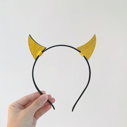 新年牛角发箍可爱卡通小牛公仔发卡动物奶牛头饰节日装扮超萌头箍