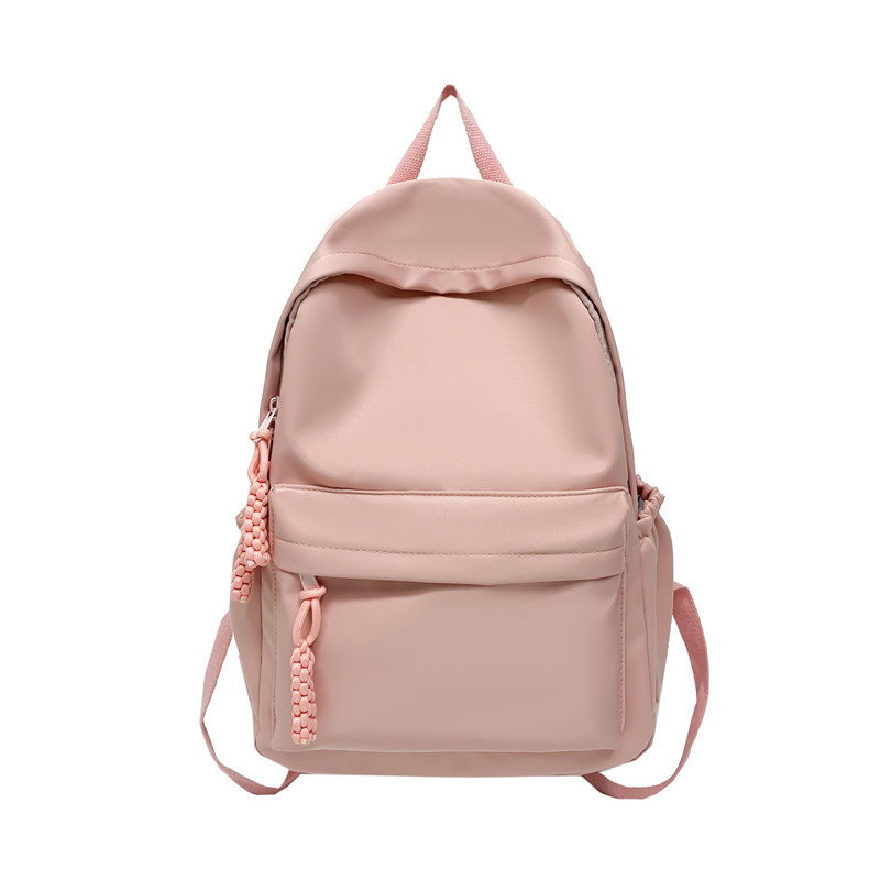 New Campus Cute Girl Student Solid Color Schoolbag Backpack