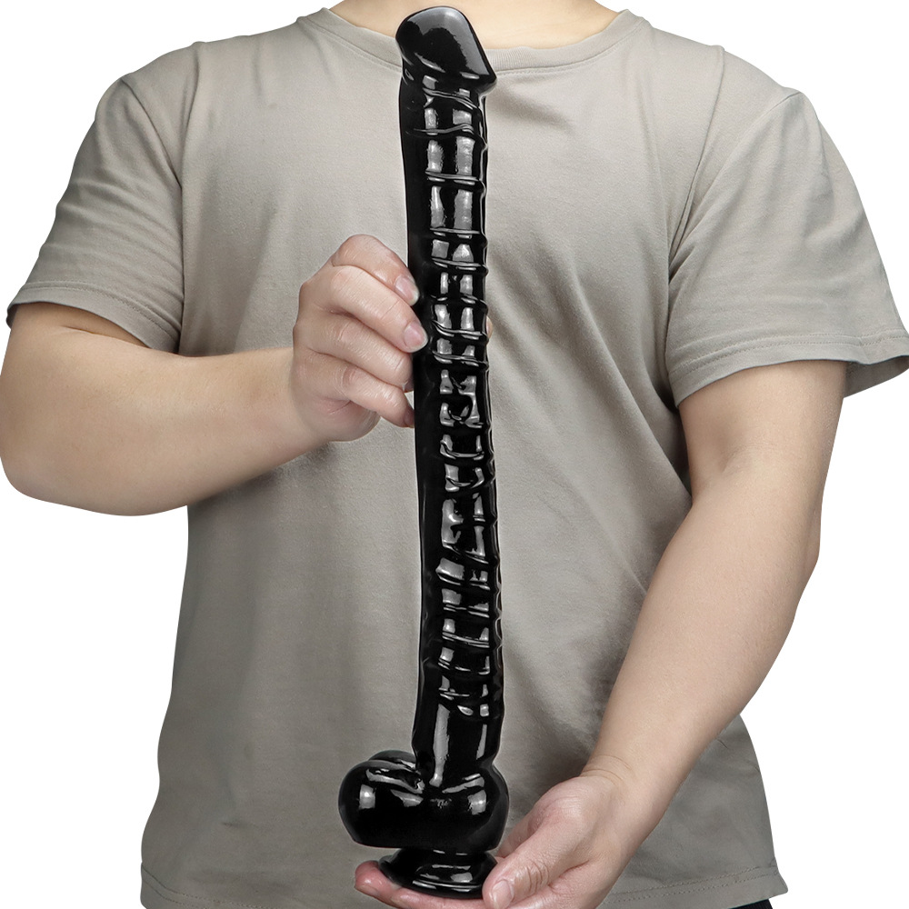 4cm超长41cm仿真吸盘假阳具肛塞后庭男用抽插肛门情趣玩具性用品s