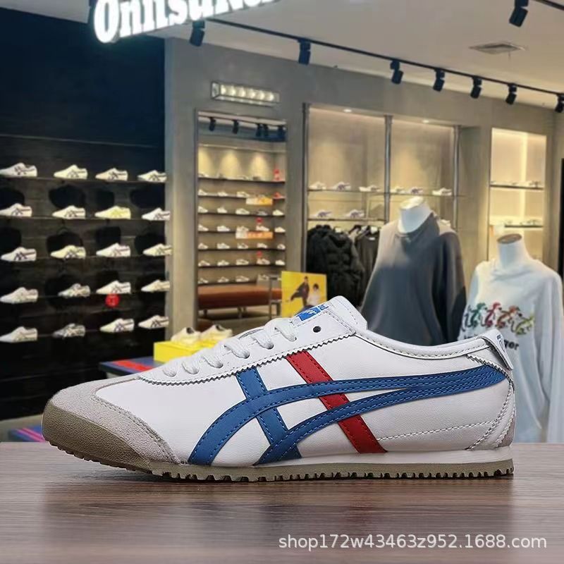 Shoes Made in Putian Onitsuka Tiger Slip-on High Version Classic Men's and Women's Low-Top Casual Board Shoes German Training Shoes Top Layer Leather Generation Hair