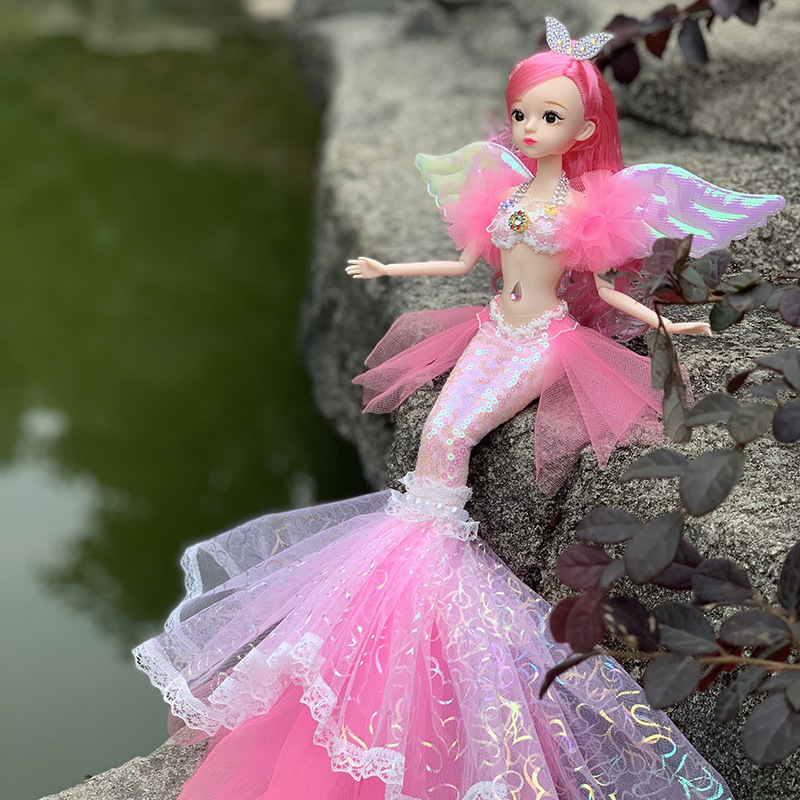 Liangcai Mermaid Princess Doll Girl Toy Children's Online Red Handmade Doll Dance Class Gift Birthday Gift