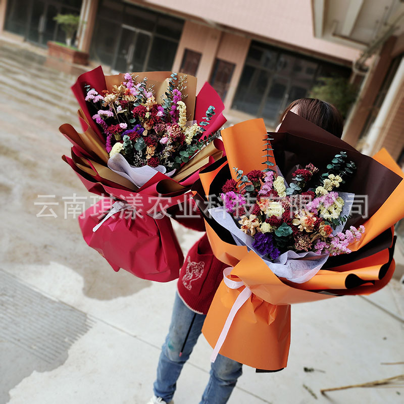 母亲节康乃馨红色全国配送真花干花生日感恩混搭大花束送长辈老师