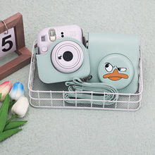 一件代发 拍立得mini12卡通鸭子相机包 磁性+后袋收纳照片款