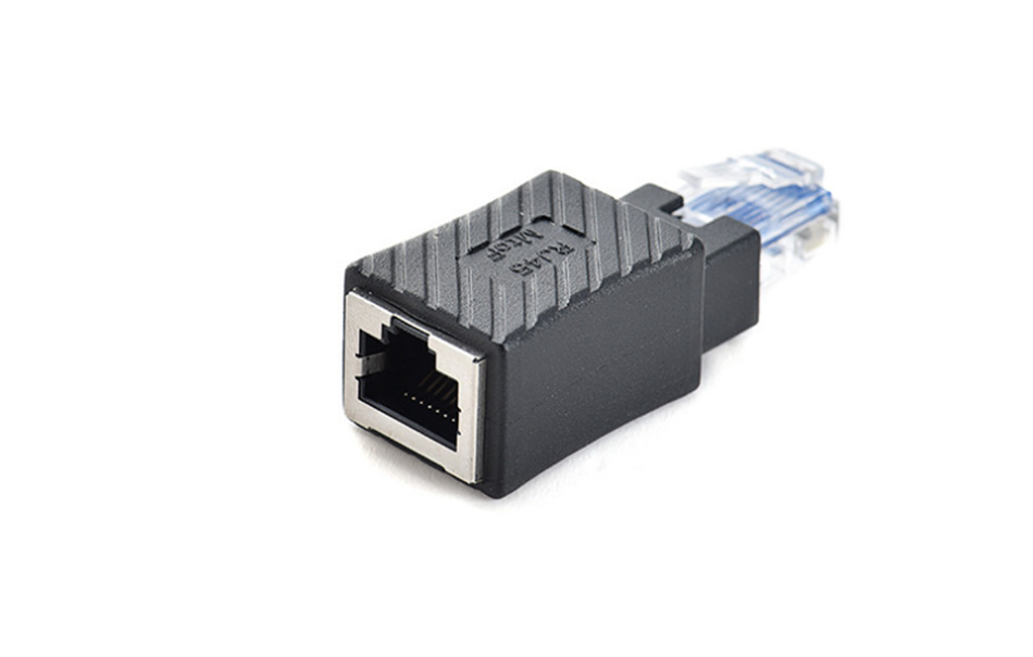 rj45网线转接头公对母延长五类六类rj45公对母网络宽带连接插头