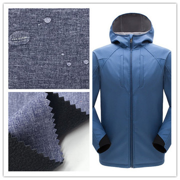 冲锋衣面料三合一摇粒绒300d阳离子tpu复合软壳softshell夹克外套