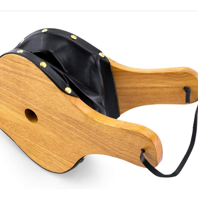 手动烧烤皮革鼓风器 户外bbq炉具鼓风机皮老虎 木质烧烤吹灰器