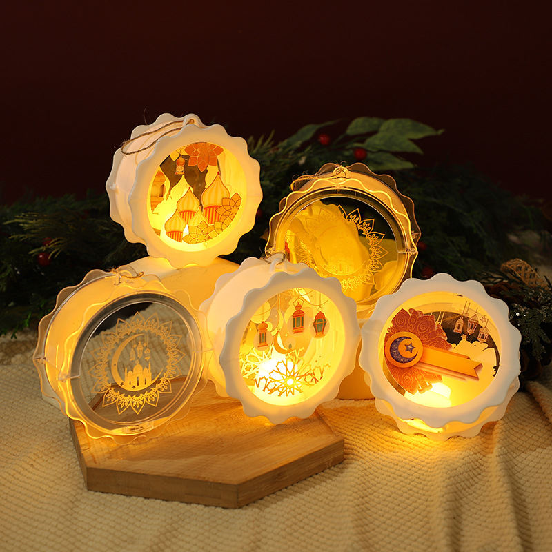 Christmas Candle Led Candle Light Christmas Portable Storm Lantern Desktop Decoration Luminous Atmosphere Decoration Yiwu Manufacturer