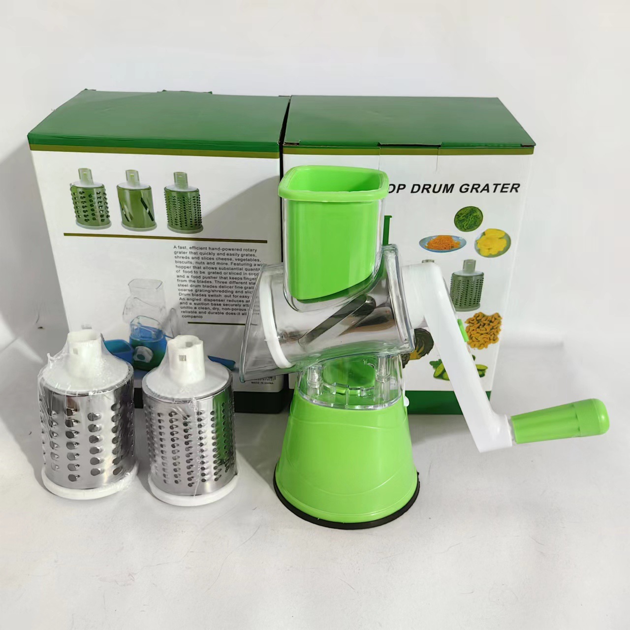 Cross-Border Multi-Function Vegetable Chopper Three-in-One Kitchen Hand Roller Vegetable Cutting Shredder Onion Shred Slicing Tool