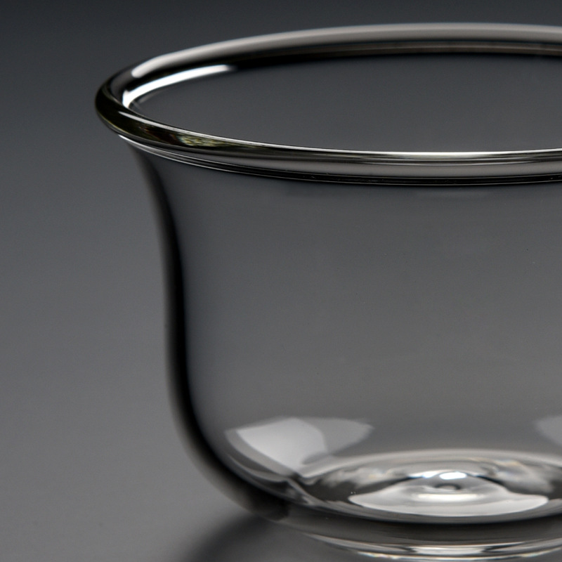 玻璃小茶杯功夫茶具泡茶个性杯子带把耐热透明玻璃杯家用便携