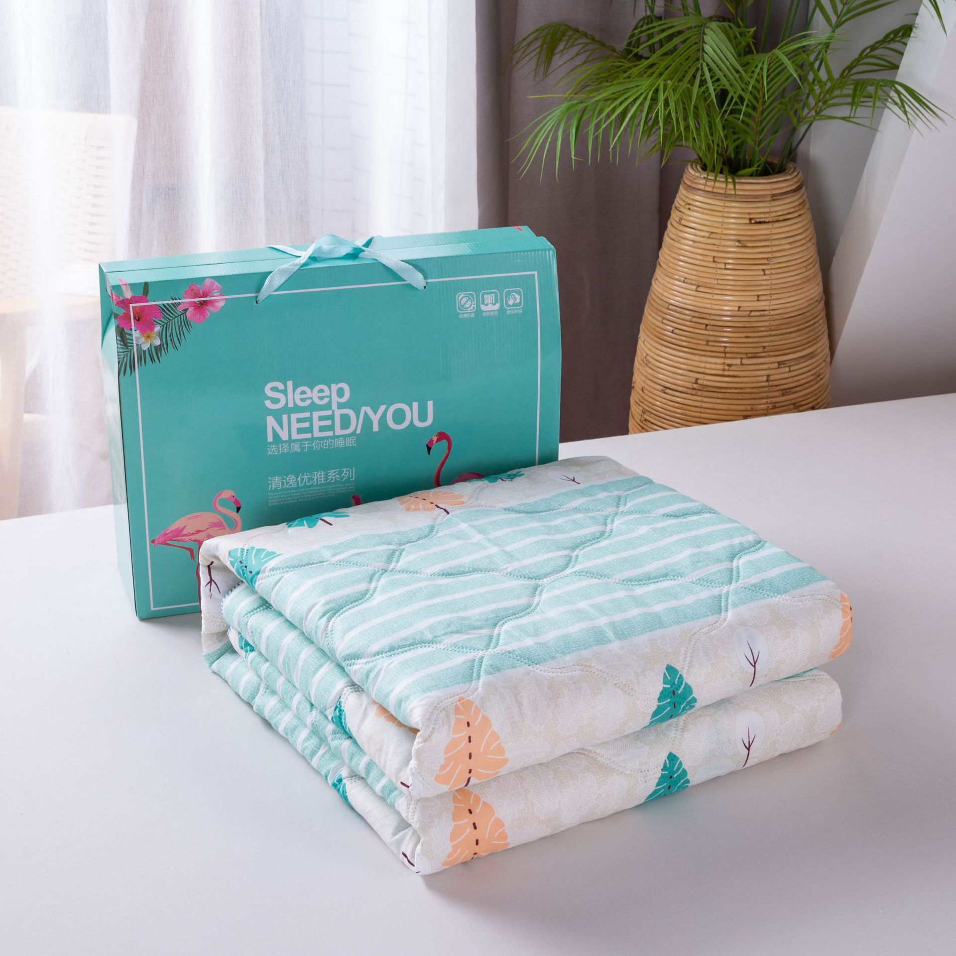 礼品夏被批发礼盒装夏凉被空调被开业活动礼品被子被芯会销礼品被