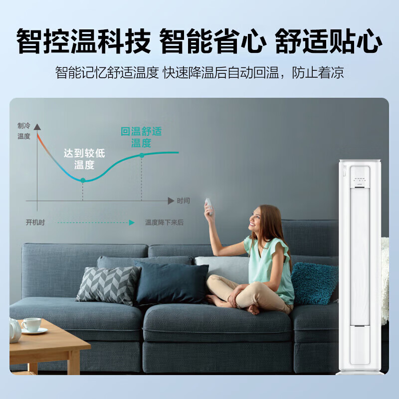 的 3匹智行iii 新一级能效 变频冷暖 立式空调柜机 yc301(1)a