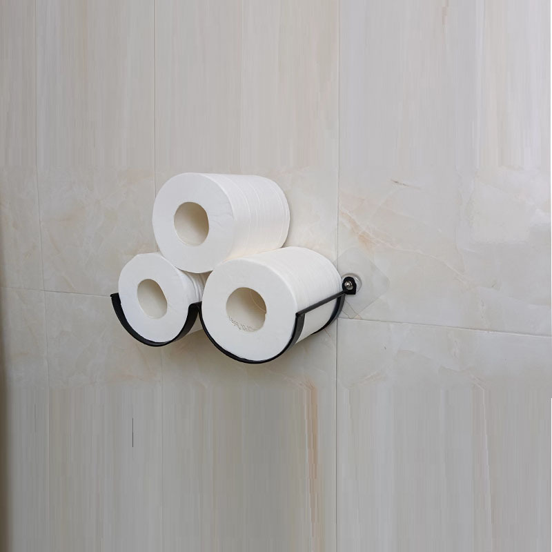 American Cross-Border Bathroom Kitchen Wall Hanging Wave Cloud Shape 2-Layer Tissue Toilet Paper Bung Fodder Storage Rack Tissue Holder