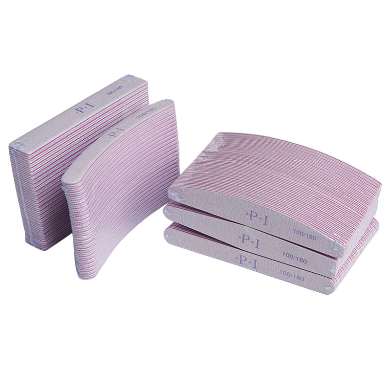 Factory Direct Sales Nail Diamond Sand Bar Sanding Bar Nail File round and Square Purple Heart with Teeth Sand Bar Wholesale