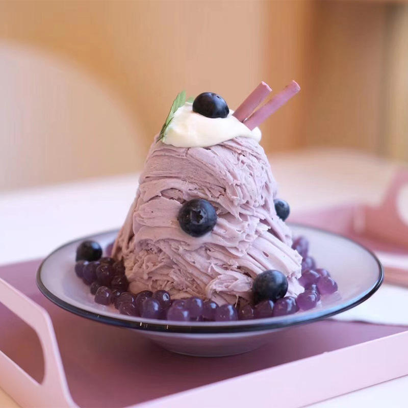 r热销夏日冷饮食品机械 冻绵绵冰柱机冷冻快速雪花绵绵冰机直销