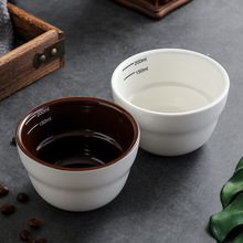加厚陶瓷咖啡豆SCAA专业比赛杯测碗cupping cup咖啡品评测碗200ml