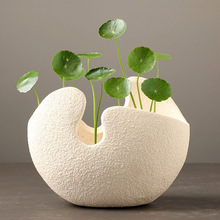 欧式花盆水培器皿绿箩水培植物异形花瓶创意个性铜钱草碗莲陶瓷盆