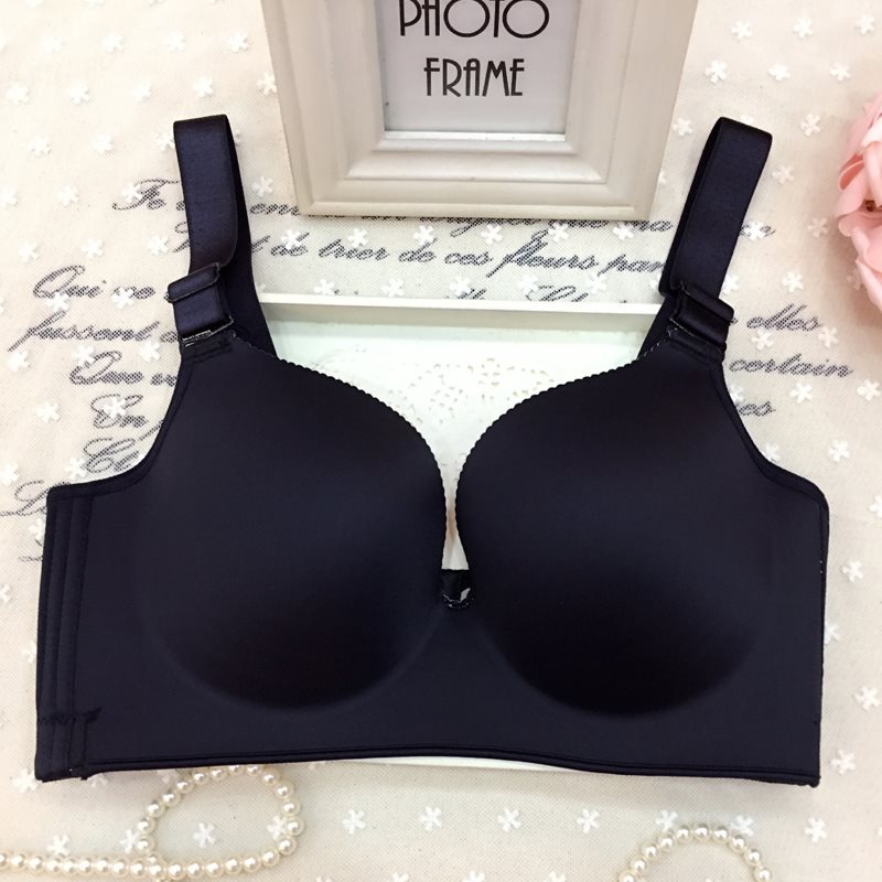 无钢圈聚拢75d95b全罩杯内衣无痕加肥加大码胖mm200斤薄款文胸罩