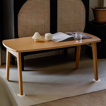 简约茶几折叠实木桌子简易阳台客厅两用桌小户型北欧家用迷你餐桌