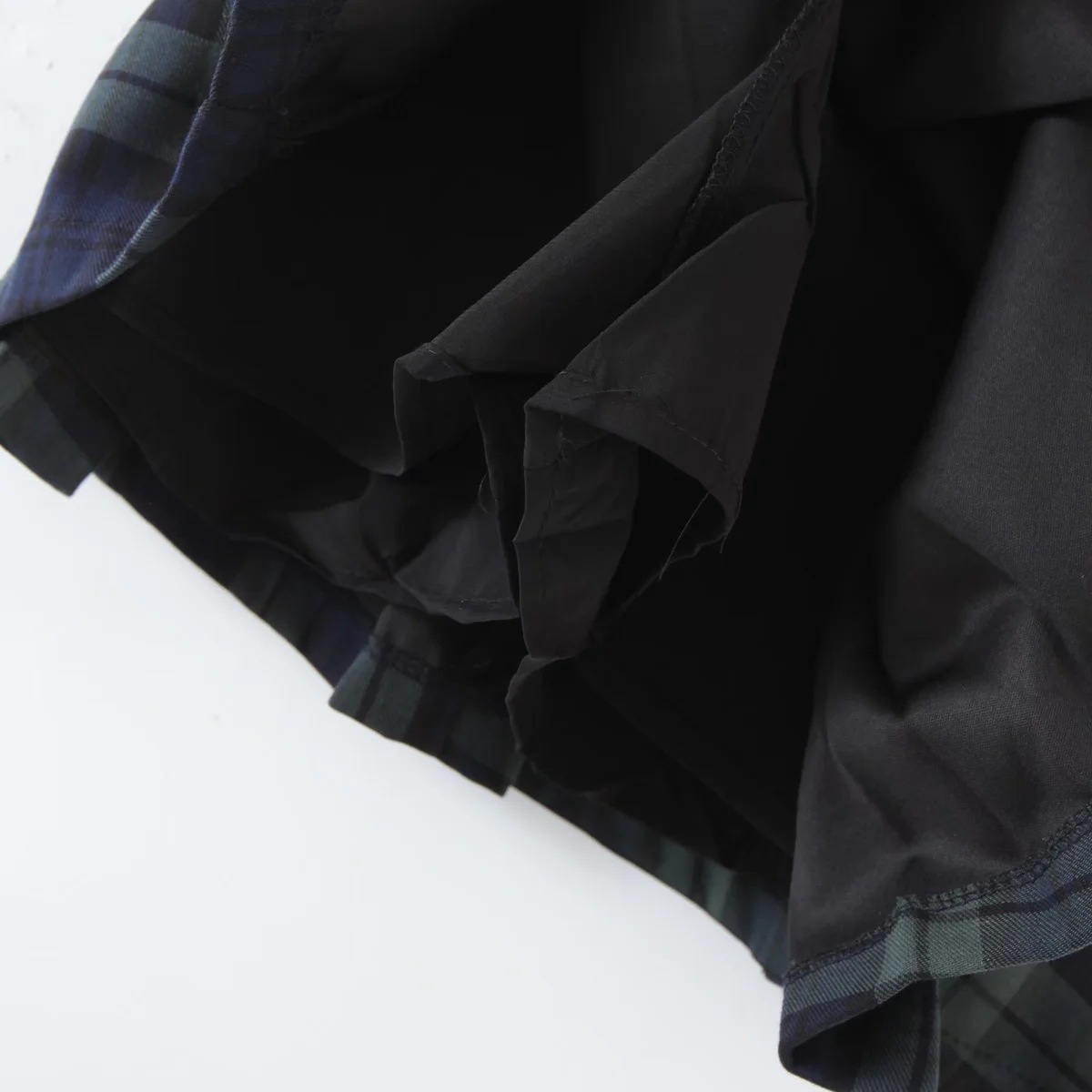 2022夏季可调节腰扣学院风格子半身裙女高腰防走光百褶裙短裙批发