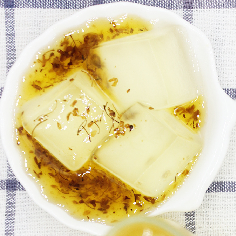 桂花味冻冻16倍水煮果冻蒟蒻布丁珍珠奶茶甜品小料1kg千喜葵立克