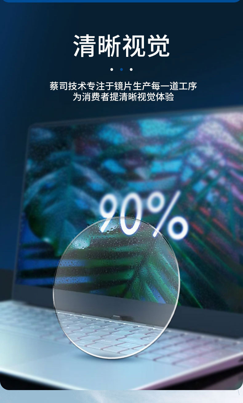 zeiss/镜片 1片装单光数码型防蓝光树脂亚洲版智锐系列镜片