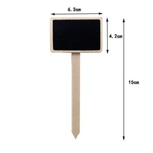 多肉植物标签牌花卉装饰小插牌diy小黑板装饰号码牌可擦写价格