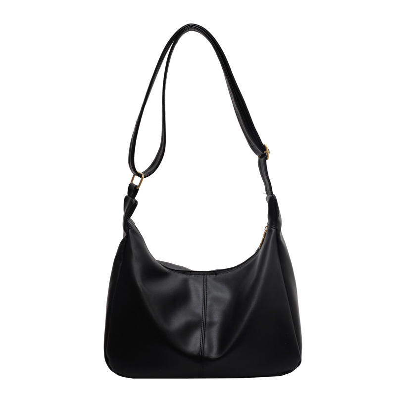 Retro Tote Women's 2022 Autumn and Winter New Fashion Simple Shoulder Bag Soft Leather Versatile Messenger Bag Tote Bag