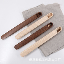 日系木质筷子收纳盒单人餐具筷子包装盒抽拉盖学生勺子筷子木盒