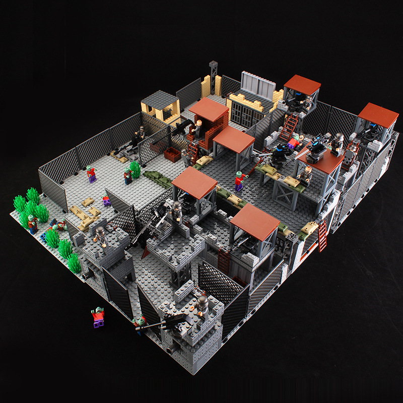 生化实验室积木危机拼装积木人仔兼容乐高绝地求生吃鸡拼装玩具