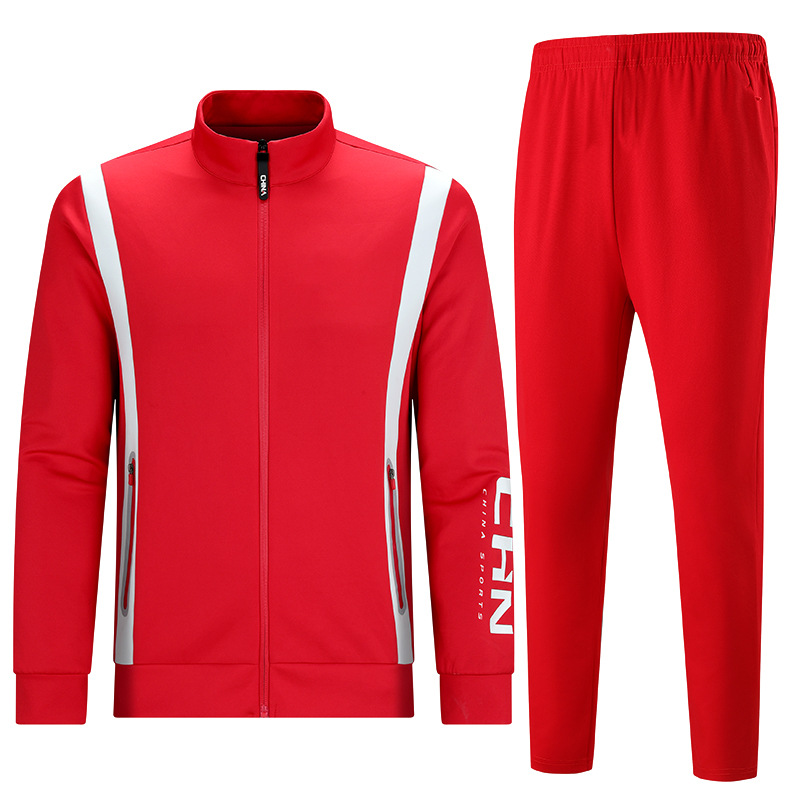 春秋季学生班服运动服套装运动员体育生训练跑步情侣晨跑服装运动