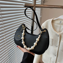 流行时尚腋下包新款单肩女包2023年爆款高级感时尚珍珠链条手提包