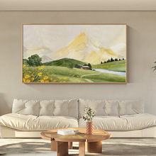 日照金山 北欧风景客厅装饰画大尺寸单幅沙发背景挂画卧室山水画